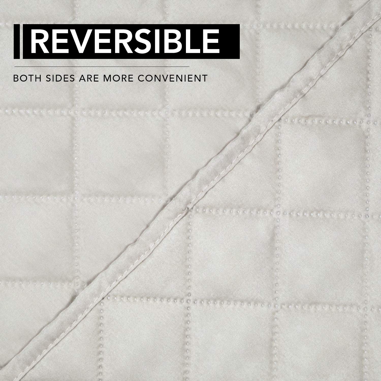 Easy-Going Reversible Couch Cover, Oversized Recliner, Ivory/Ivory