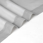 Chyhomenyc Sheer Light Grey Tier Curtains 24 Inch Length, Small Window Curtains Treatment for Bathroom Living Room Basement, Short Rod Pocket Cafe Curtain, 42W x 24L Inches, 2 Panels