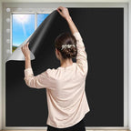 100% Blackout Curtains for Bedroom 2 Pack 40"x57" Portable Window Blinds Cover Adhesive Thermal Blackout Blinds No Drill Guard Blind Window Shades Temporary Room Darkening Shades for Skylight RV Dorm