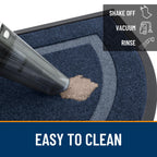 OLANLY Half Circle Front Door Mat Outside 35x23 All-Season Rubber Doormat