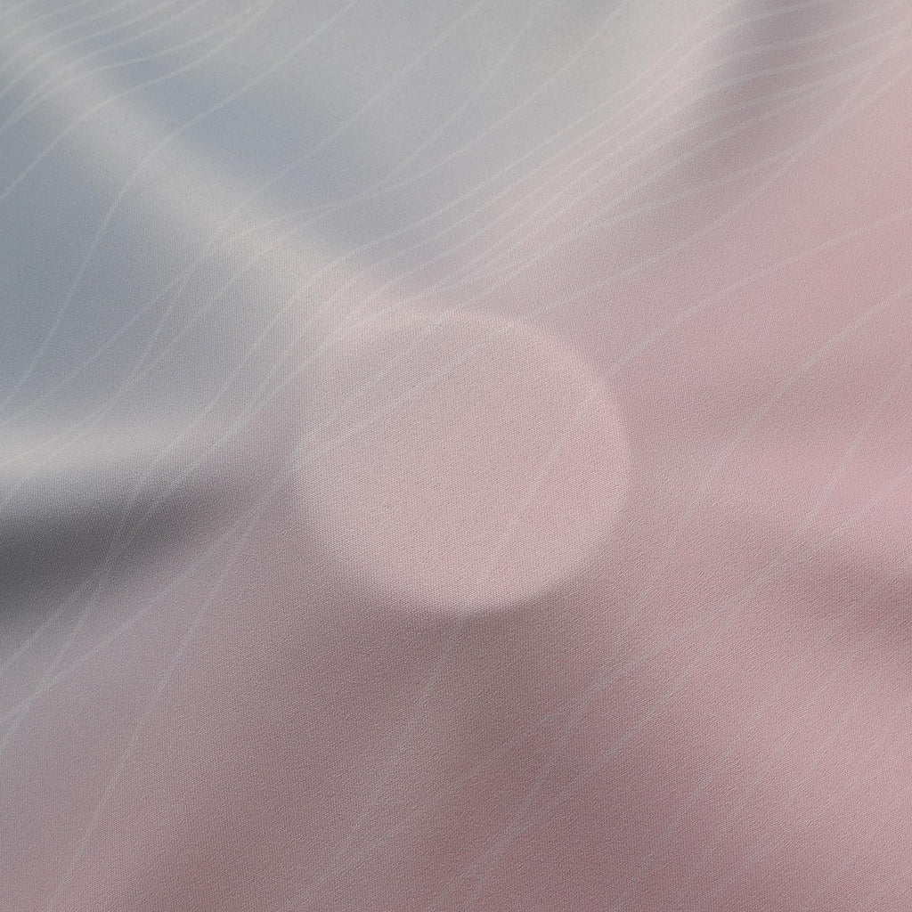 Estelar Textiler Ombre Grey and Pink Blackout Curtains for Bedroom 54 Inch