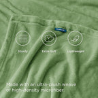 Bedsure GentleSoft Green Fleece Blankets King Size - Bed Blanket Soft Lightweight Plush Cozy Fuzzy Luxury Microfiber, Emerald, 108x90 inches