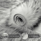 Ciicool Faux Sheepskin Rugs Soft Faux Fur Rug White Gradient Sliver Black Fluffy Chair Couch Cover Fuzzy Carpet for Bedroom Floor Sofa Living Room 2x3 Feet