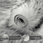 Ciicool Faux Sheepskin Rugs Soft Faux Fur Rug White Gradient Sliver Black