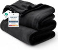 Bedsure GentleSoft Twin XL Fleece Blanket Dorm Bedding - Lightweight Soft Cozy Blankets for Bed, Sofa, Couch, Travel, Camping, Black, 66"x90"