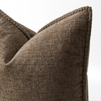MIULEE Decorative Couch Throw Pillow Covers 20x20 Inch Brown 2 Pack