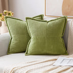 MIULEE Decorative Throw Pillow Covers for Couch 16x16 Inch Dustyblue 2 Pack