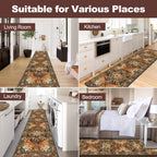 Yamaziot Washable Runner Rug, 3x10 Non-Slip Boho Hallway Kitchen Rug
