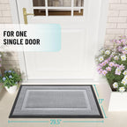 OLANLY Front Door Mat Outside 47x23, All-Season Heavy-Duty Rubber Doormat