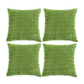 Fancy Homi 4 Packs Decorative Throw Pillow Covers for Living Room Couch Bed, Modern Farmhouse Boho Home Décor Accent Cushion Case, 20" x 20", Lime Green