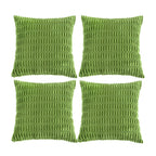 Fancy Homi 4 Packs Decorative Throw Pillow Covers for Living Room Couch Bed, Modern Farmhouse Boho Home Décor Accent Cushion Case, 20" x 20", Lime Green