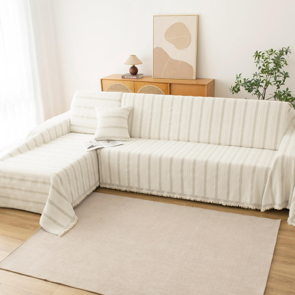 KaviKon Couch Cover for Sofa, Boho Sofa Covers Washable 3 Cushion for Dogs