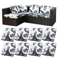 8 Piece Outdoor Cushion Covers, Patio Sofa Cushion Covers, Stretch Fit