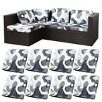 8 Piece Outdoor Cushion Covers, Patio Sofa Cushion Covers, Stretch Fit