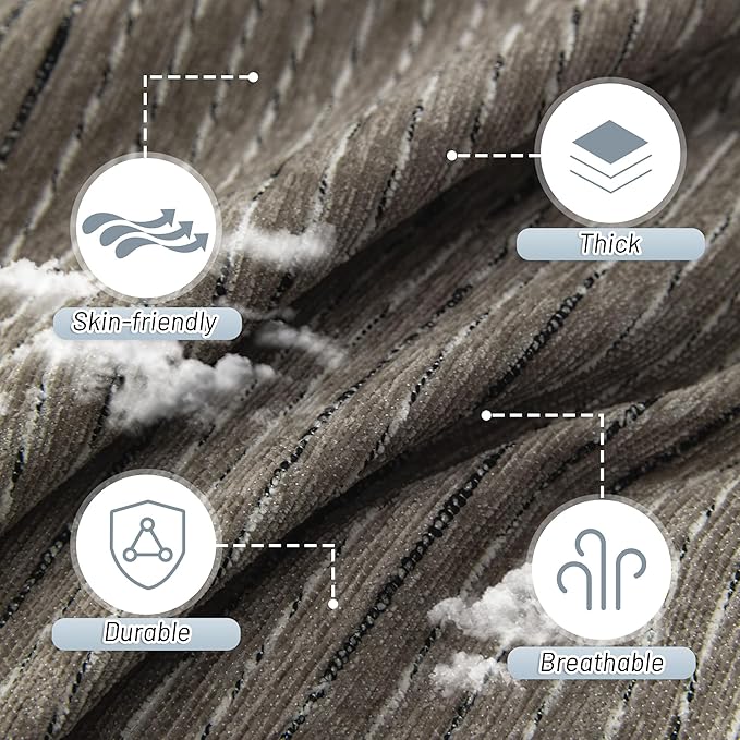 MYSKY HOME Boho Couch Cover Sand Sofa Covers Washable, Farmhouse Sofa Slipcover Simple Couch Protector for Dogs Chenille Sectional Couch Covers L Shaped Couch Cushion Covers, 91"x 134"