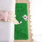 Chicrug Soft Runner Rug for Bedroom Living Room Plush Fluffy Rug 2x6 Feet, Shag Furry Runner Rug Carpet Non Shedding for Nursery Children Kids Girls Room Home Decorative, Grass Green