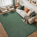 5x7 Green/White Area Rug Non-Slip Washable Soft for Living Room Bedroom