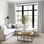 Topfinel 100% Blackout Curtains 96 Inches Long for Bedroom Heavy Thermal Modern Grey Curtains for Living Room Track System Window Treatments Room Darkening Drapes 8 Ft (40Wx96L 2 Panels)