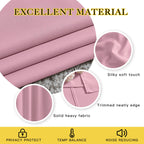 NICETOWN Blackout Curtains for Kids Room - Triple Weave Microfiber Home Thermal Insulated Solid Ring Top Blackout Panels/Drapes for Bedroom(Crystal Pink, Set of 2, 52 x 63 Inch)