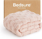 Bedsure GentleSoft Light Pink Throw Blanket for Couch - Super Soft Cozy Blankets Gifts for Kids Girls, Cute Small Fleece Throws for Bedroom Home Decor, 50x70 Inches