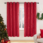 Deconovo Living Room Curtains 72 Inches Long, Blackout Curtains for Bedroom