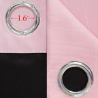 Pink and Grey Blackout Curtains 84 inch Length,Ombre Full Room Darkening Window Curtains for Living Room,Grommet Thermal Insulated Drapes,Light Blocking Curtains for Girls Bedroom,52x84 Inch, 2 Panels