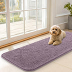 OLANLY Dog Door Mat for Muddy Paws 47x17, Super Absorbent Chenille Mud Mat