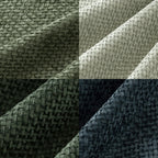 MIULEE Soft Decorative Chenille Pillow Covers Green Navy 20x20 Pack of 4
