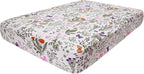 hyha Printed Couch Cushion Covers, Floral Sofa Covers Washable for 2 Cushion Couch, Stretch Pattern Outdoor Cushion Covers for Patio Furniture with Elastic Bottom(Medium, Sage Wild Green)