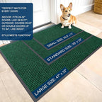 OLANLY Front Door Mat 59x40, Waterproof Heavy-Duty Indoor Outdoor Doormat