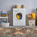 Yamaziot Washable Runner Rug, 2x6 Non-Slip Boho Vintage Hallway Kitchen Rug