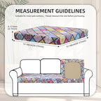 8Pcs Stretch Patio Cushion Covers,Outdoor Couch Covers Replacement,Outdoor Couch & Sofa Slipcovers,for Patio Furniture Cushion Covers,Washable Reusable urniture Protector(Colored Glass,8PCS)