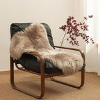 Ashler Faux Fur Rug, Beige Area Rugs, Fluffy Sheepskin Fur Rug, Fuzzy Ultra Soft 2 x 3 Ft Rugs, Machine Washable Shag Rug, Nursery Throw Rugs for Bed, Living, Kids Room