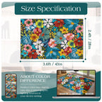 Othilic Floral Outdoor Rug - 28"x43" Front Door Mat Indoor Outside Entrance