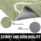 Smiry Dog Door Mat for Muddy Paws, Absorbent Non Slip Dirt Trapper, 59x35