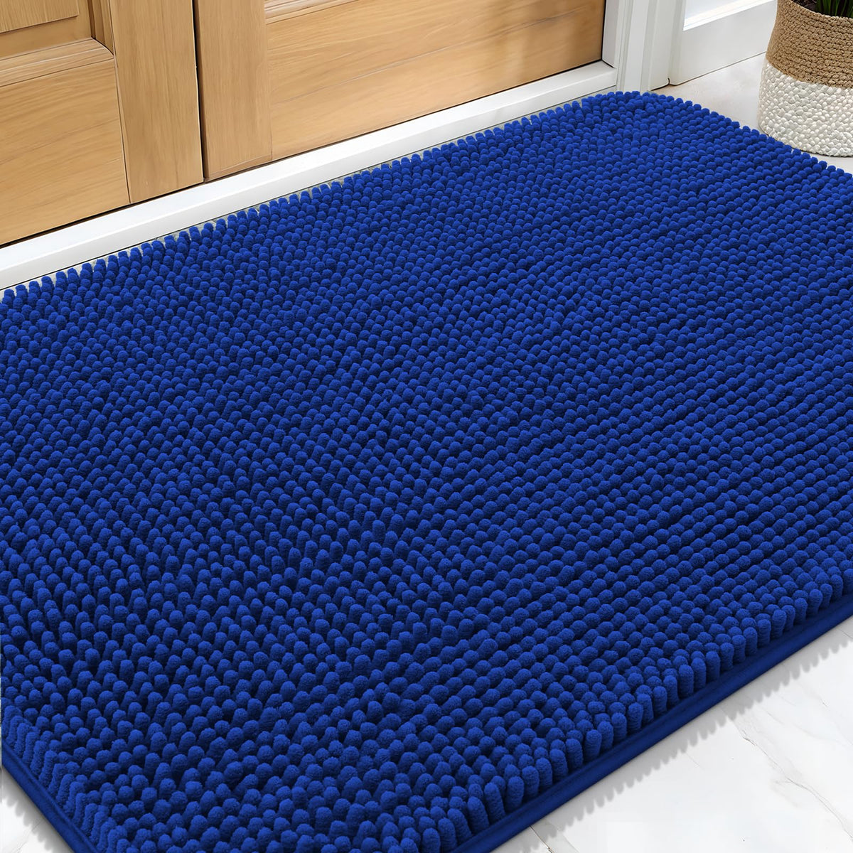 OLANLY Dog Door Mat for Muddy Paws 30x20, Super Absorbent Chenille Mud Mat