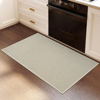 YDKGL 2x3 ft Indoor Door Mat Entryway Rug Non Slip Boho Woven Washable Small Area Rugs Runner, Front Entry Rug Entrance Doormat for Hall Porch Bathroom Kitchen Bedroom, Easy Clean, Beige 24"x36"