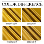 NICETOWN Gold Blackout Cafe Faux Silk Curtains for Small Windows, 42" Wide by 63" Long, 2 Panels, Rod Pocket Privacy Blackout Satin Drapes for Home Decoration