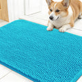 OLANLY Dog Door Mat for Muddy Paws 30x17, Super Absorbent Chenille Mud Mat