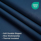 Joydeco Blackout Curtains 84 Inch Length 2 Panels Set, Thermal Insulated Long Curtains& Drapes 2 Burg, Room Darkening Grommet Drapes for Living Room Bedroom Window (Navy Blue, W52 x L84 Inch)