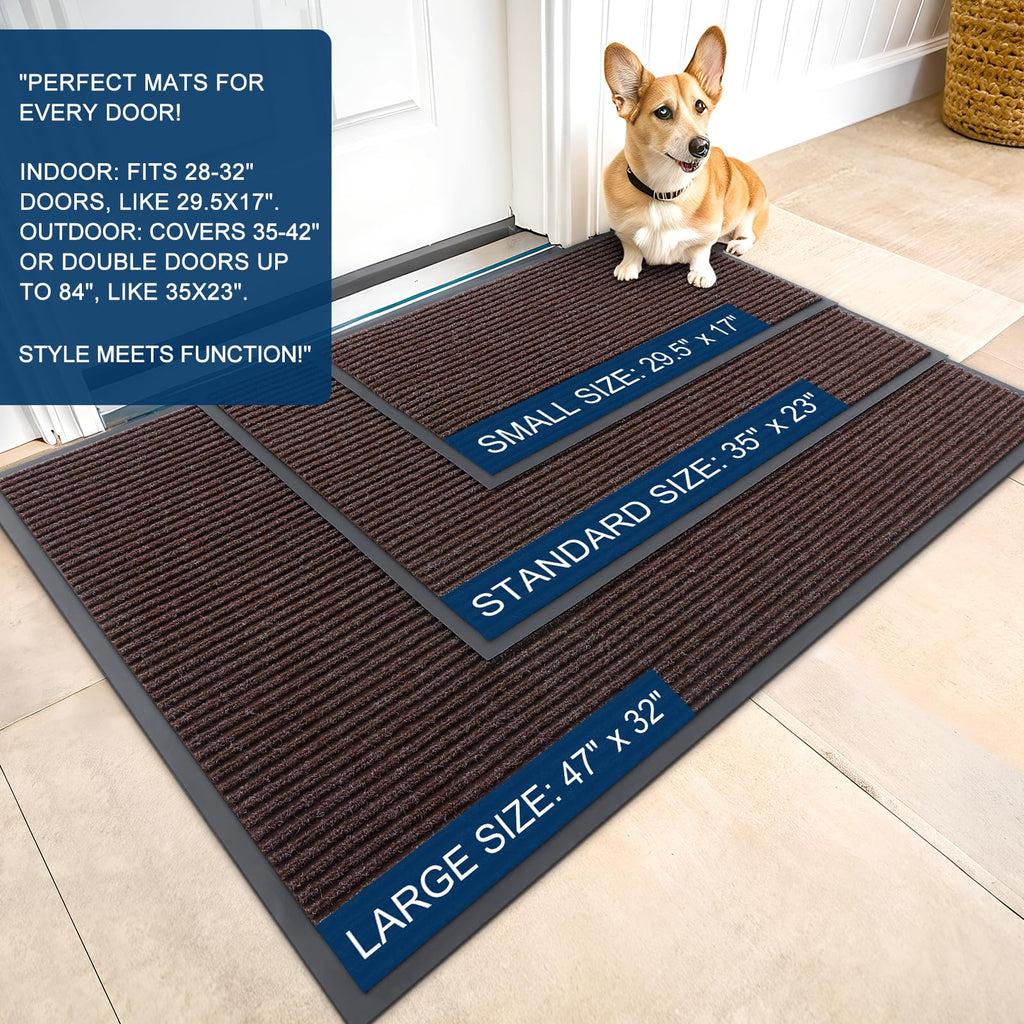 OLANLY Front Door Mat 71x30, Waterproof Heavy-Duty Indoor Outdoor Doormat