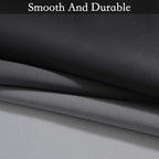 SimpleHome Ombre Room Darkening Curtains for Living Room, Light Blocking Gradient Black to Grey White Thick Thermal Insulated Grommet Window Curtains/Drapes for Bedroom, 2 Panels, 52x63 inches Length
