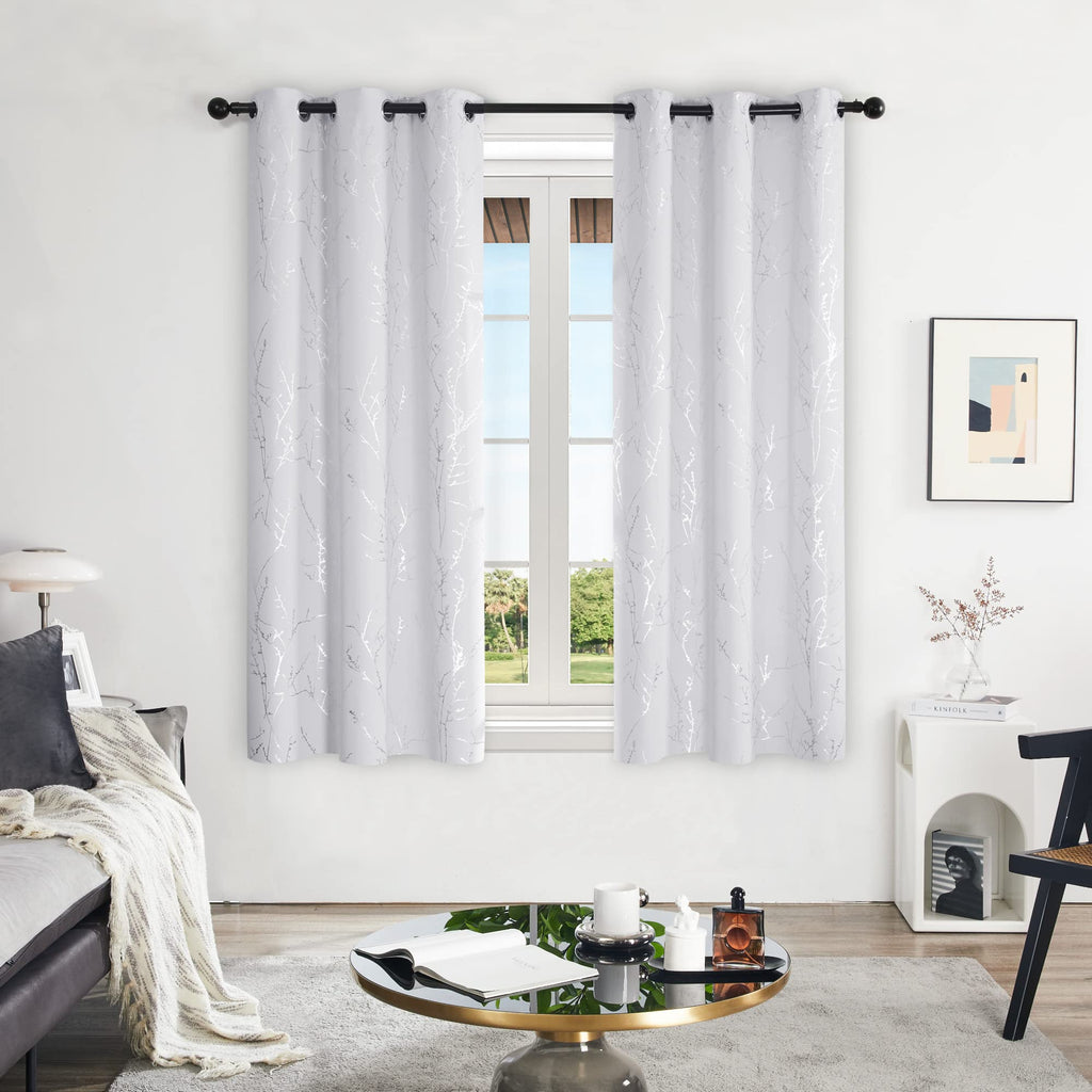 Deconovo Living Room Curtains 54 Inches Long, Blackout Curtains for Bedroom
