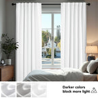 Deconovo Blackout Curtains for Bedroom, Living Room Curtains 72 Inches Long