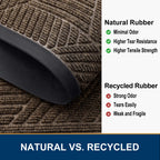 Smiry Front Door Mat Outside Entrance, Low Profile Rubber Doormat, 59x30