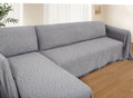 HOMERILLA 2 Piece Sectional Couch Cover for L Shape Sofa Light Grey XXXL