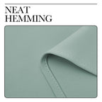 NICETOWN Curtains for Living Room 2 Panels, Rod Pocket Thermal Drapes for Bedroom, Room Darkning Fresh Shading Blinds Modern Home Decoration for Girls, W42 x L63 in per Panel, Seafoam Green