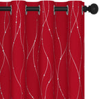 Deconovo Living Room Curtains 84 Inches Long, Blackout Curtains for Bedroom