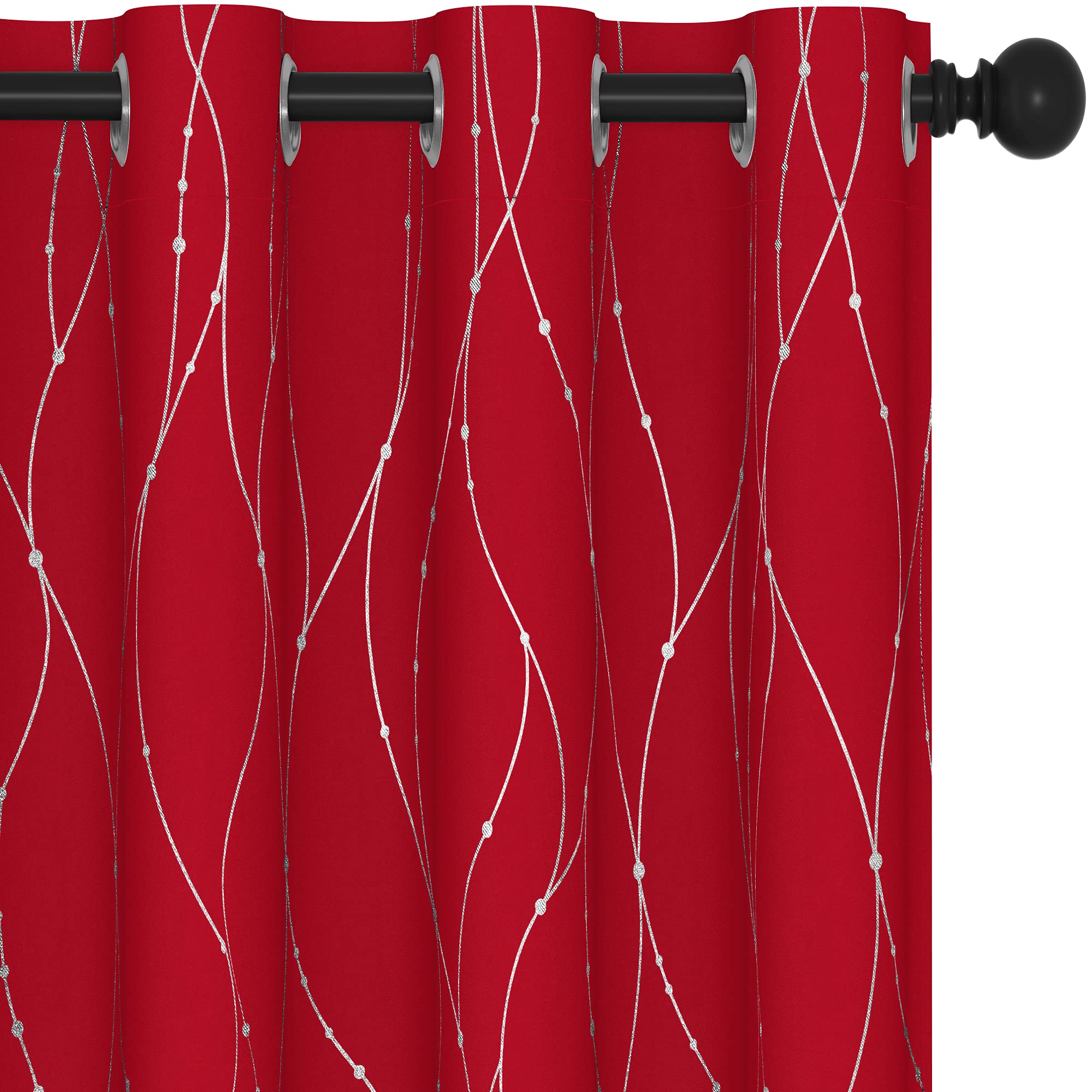 Deconovo Living Room Curtains 84 Inches Long, Blackout Curtains for Bedroom
