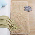 Chicrug Soft Runner Rug for Bedroom Living Room Plush Fluffy Rug 2x4 Feet, Shag Furry Runner Rug Carpet Non Shedding for Nursery Children Kids Girls Room Home Decorative, Camel